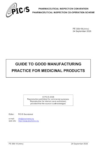 PE 009-18 PIC/S GMP Guide cover